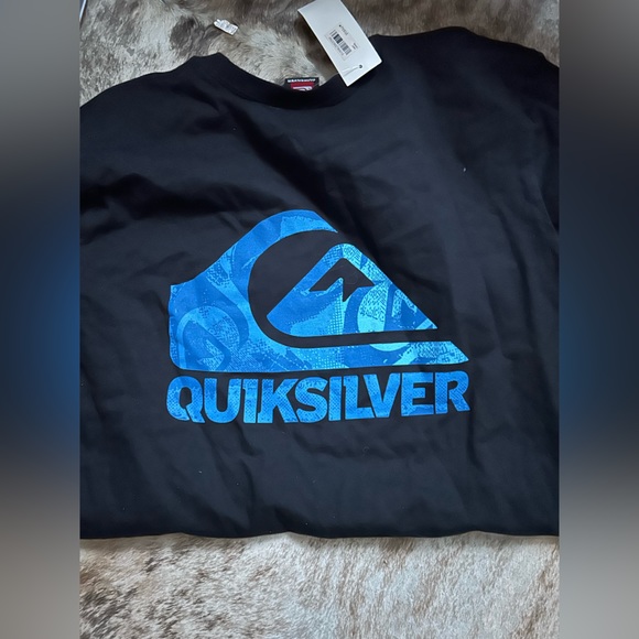 Quicksilver Black Logo T Shirt NWT sz L - Picture 4 of 4